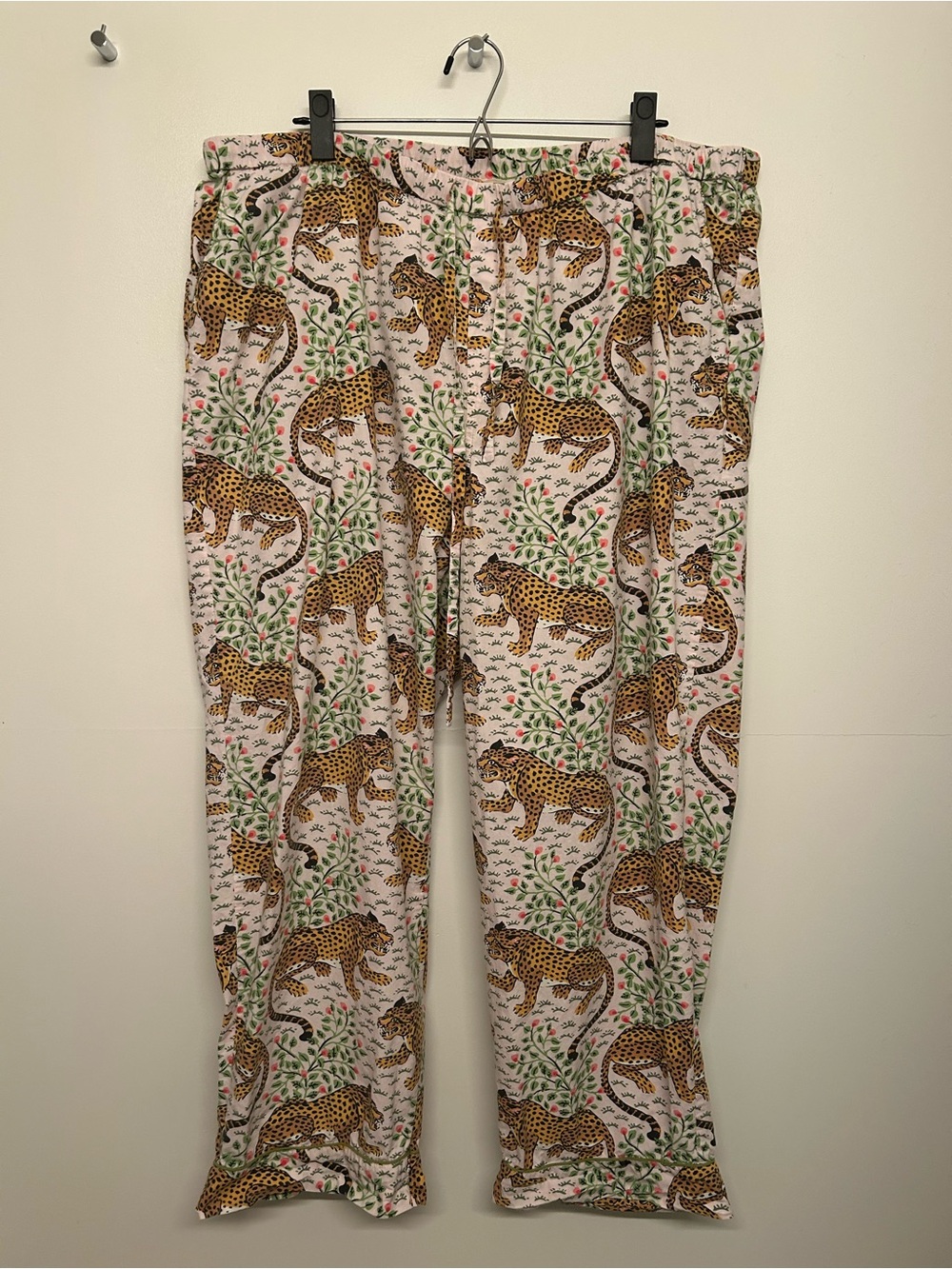 Printfresh Bagheera Pink Pajama Pants 
 100% Cotton Lounge Wide Leg size 1X
